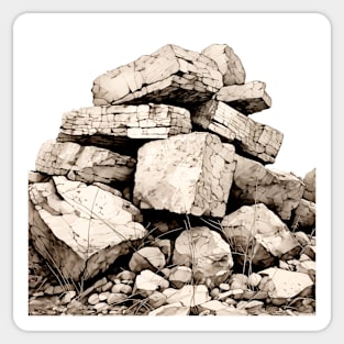 Stack of Rocks: They're as Smart as a Stack of Rocks Sticker